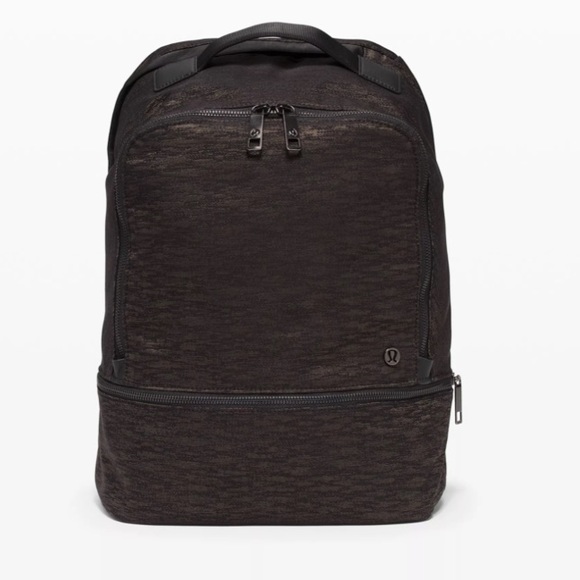 lululemon athletica Handbags - Lululemon City adventurer backpack 17L, color is Aqueous Ikat Jacquard Black.